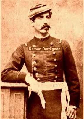 Capitán Ramón Dardignac (1849-1881) Sargento Mayor y 2º Comandante del Batallón Caupolicán