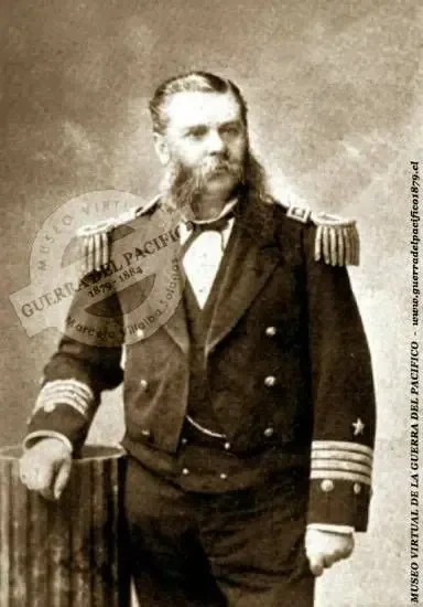 Capitán de Corbeta Francisco Javier Molinas Gacitúa (1848-1892) Obró como asistente del Coronel Emilio Sotomayor en Antofagasta y participó en el combate naval de Angamos