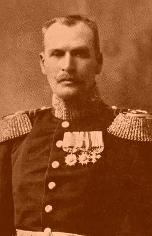 Sargento Mayor de Cazadores a Caballo Sofanor Parra Hermosilla (1850-1925) Destacado oficial del Cazadores a Caballo que realizó todas las campañas de la Guerra del Pacífico.